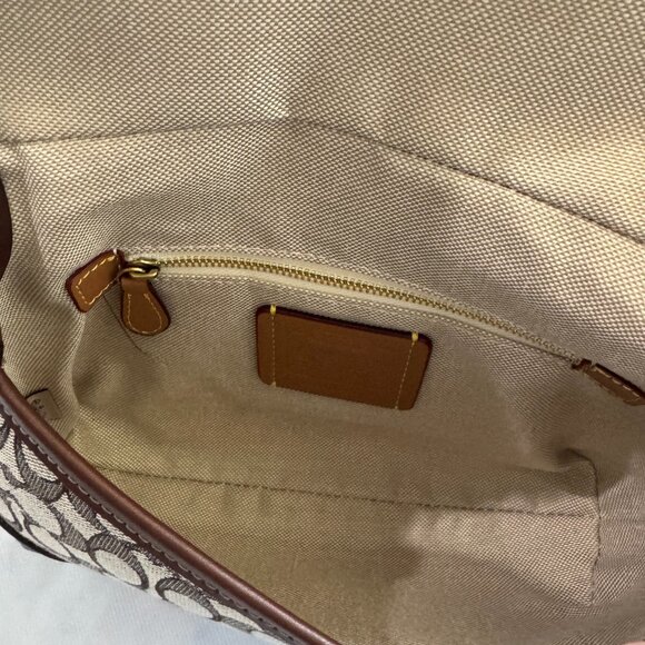 COACH Soho Flap Bag in Crystal Signature Jacquard - Picture 7 of 15